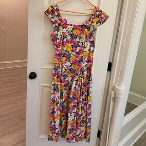 Colorful Floral Sleeveless Paquette Too Summer Dress